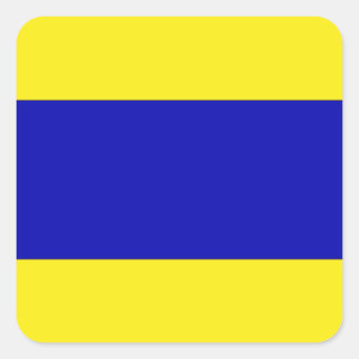 Adesivo Quadrado Letra náutica de bandeira marítima internacional