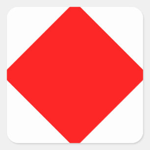 Adesivo Quadrado Letra náutica F do sinal da bandeira (Foxtrot)