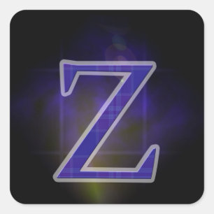 Adesivo Quadrado Letra Z