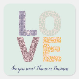 Adesivo Quadrado Letras de Fotografias Personalizáveis do Tema do N