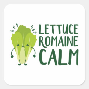 Adesivo Quadrado Lettuce Romaine Calm