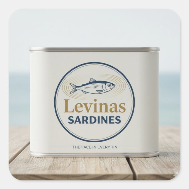 Adesivo Quadrado Levinas Stickers  (Frente)