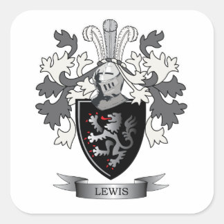 Adesivo Quadrado Lewis Family Crest Casaco de Armas
