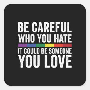 Adesivo Quadrado LGBT Amor â  ⎪ 