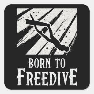Adesivo Quadrado Liberação De Nascer Para Fãs De Apnoe Freedive 