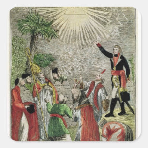 Adesivo Quadrado Liberdade de culto