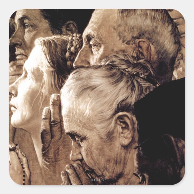 Adesivo Quadrado Liberdade de Culto (Frente)