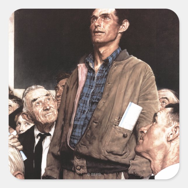 Adesivo Quadrado Liberdade De Expressão (Frente)