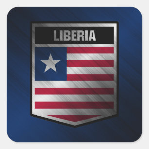 Adesivo Quadrado Libéria