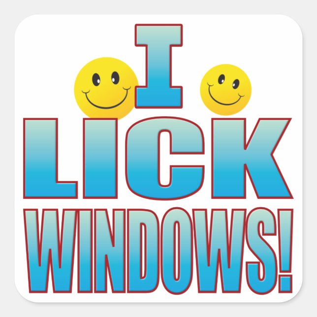 Adesivo Quadrado Lick Windows Life B (Frente)