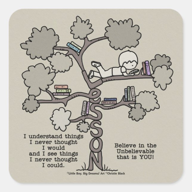 Adesivo Quadrado Lições aprendidas (Frente)