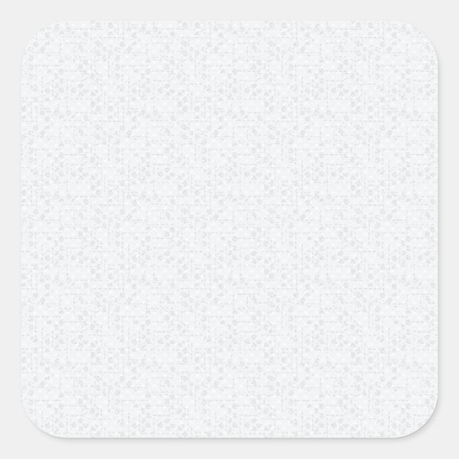 Adesivo Quadrado Light Gray Geometric Floral Pattern (Frente)