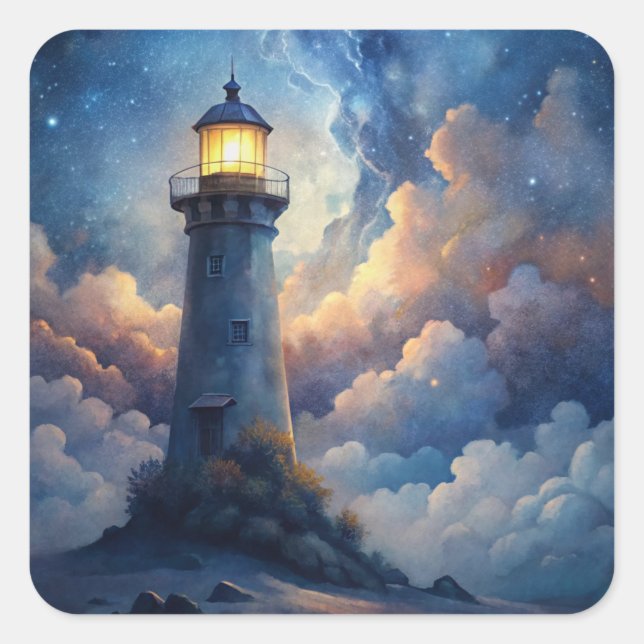 Adesivo Quadrado Lighthouse (Frente)