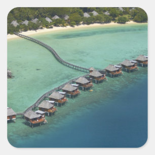 Adesivo Quadrado Likuliku Lagoon Resort, Ilhas Malolo, Fiji