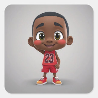 Adesivo Quadrado Lil Jordan