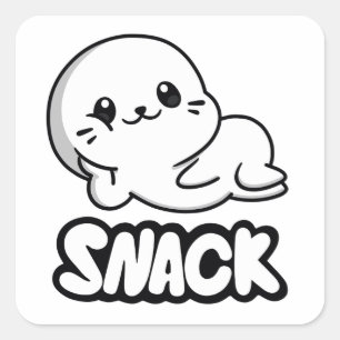 Adesivo Quadrado Lil Sappys Snack Sticker