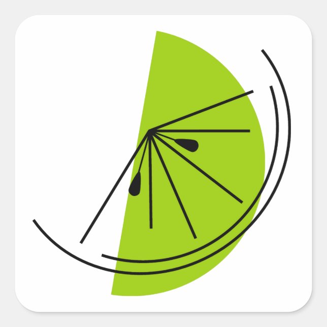 Adesivo Quadrado Limão de Citrus (Frente)