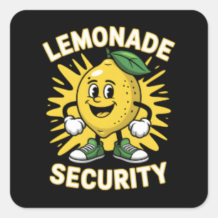 Adesivo Quadrado Limonade Stand Security