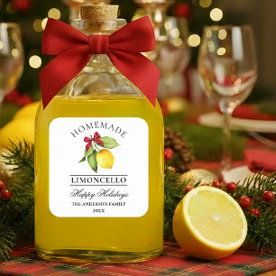 Adesivo Quadrado Limoncello Caseiro Natal Água-forte Limão