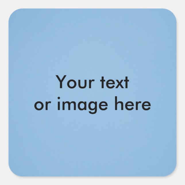 Adesivo Quadrado Limpar modelo de foto do céu azul (Frente)