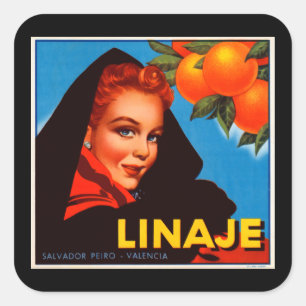 Adesivo Quadrado Linaje Citrus