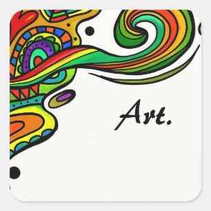 Adesivo Quadrado Linda arte