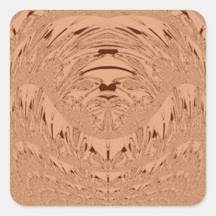 Adesivo Quadrado Linda e adorável padrão de vetor de cabeça do Leão