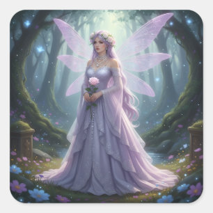 Adesivo Quadrado Linda June Pearl Fairy