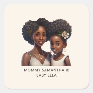 Adesivo Quadrado Linda mãe negra e filha (18)