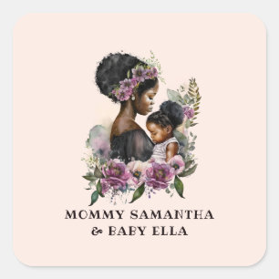 Adesivo Quadrado Linda mãe negra e filha (6)