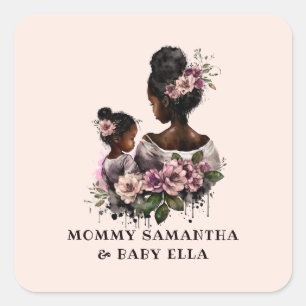 Adesivo Quadrado Linda mãe negra e filha (7)