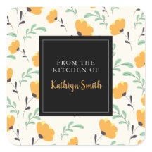 lindas flores amarelas florais da cozinha de