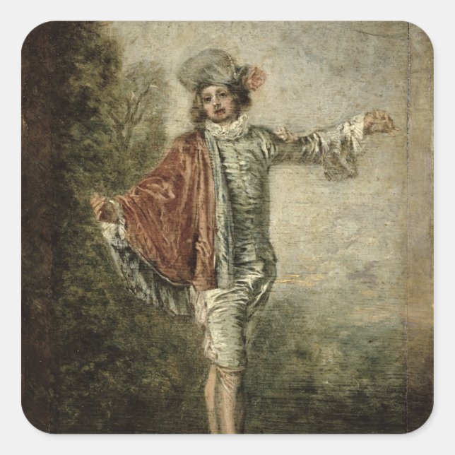 Adesivo Quadrado L'Indiferente, 1716 (Frente)