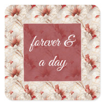 Lindo Floral Branco Vermelho