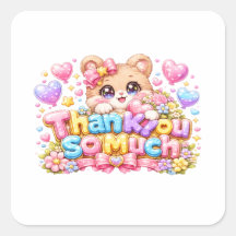 Lindo Kawaii Muito Obrigado Urso Pastel Pi