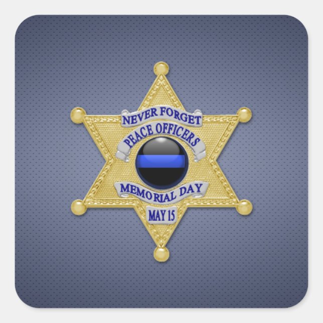 Adesivo Quadrado Linha Azul Fino (Frente)