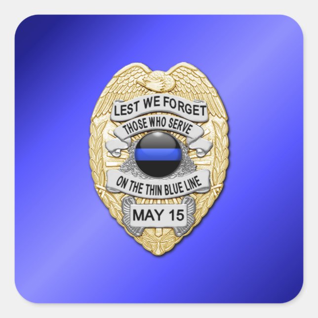 Adesivo Quadrado Linha Azul Fino (Frente)