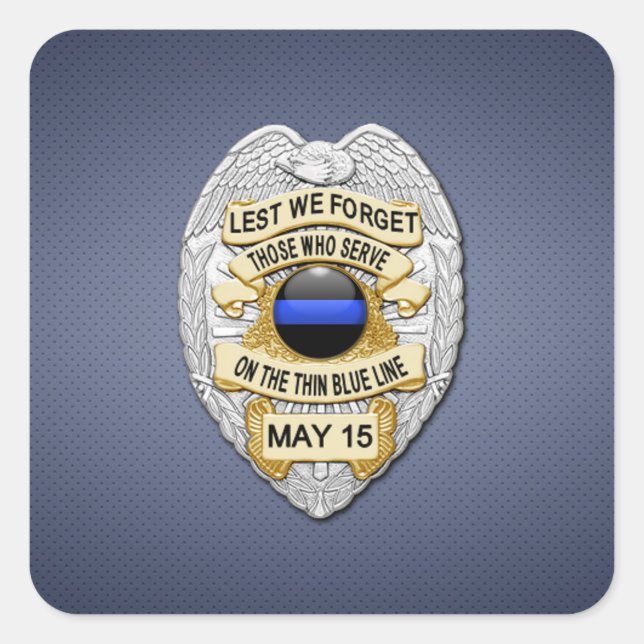 Adesivo Quadrado Linha Azul Fino (Frente)