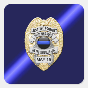 Adesivo Quadrado Linha Azul Fino