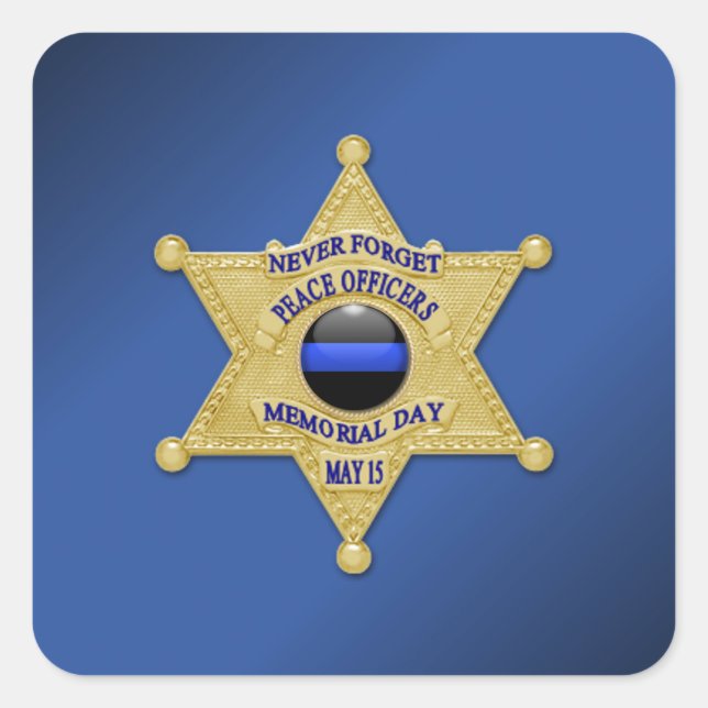 Adesivo Quadrado Linha Azul Fino (Frente)