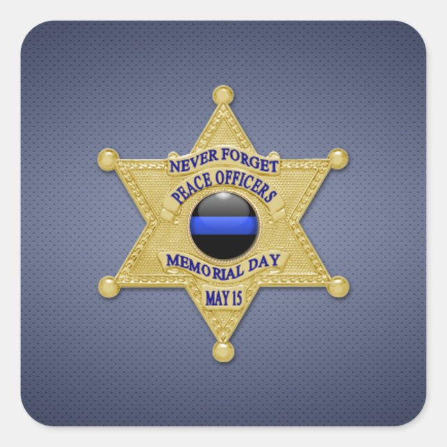 Adesivo Quadrado Linha Azul Fino (Frente)