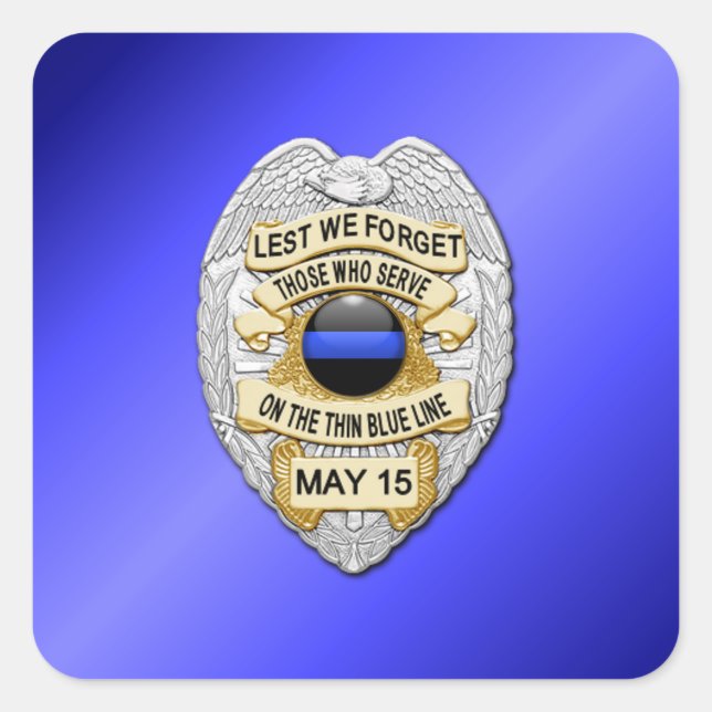 Adesivo Quadrado Linha Azul Fino (Frente)