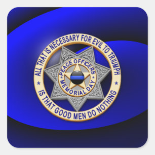 Adesivo Quadrado Linha Azul Fino One-of-a-Kind