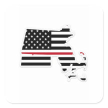 linha vermelha fina de Massachusetts