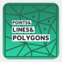 Adesivo Linhas, Pontos e Polígonos