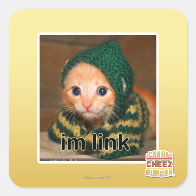 Adesivo Quadrado link do im (Frente)