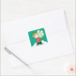 Adesivo Quadrado Linus Peppermint Candy<br><div class="desc">As designs de Natal de Charles Schulz,  que incluem os amendoins,  capturam a essência da inocência infantil e o espírito que anima a época de férias.</div>