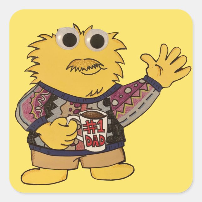 Adesivo Quadrado Linus Stickers (Frente)