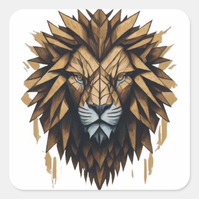 Adesivo Quadrado Lion Emblem Tee (Frente)