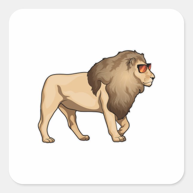 Adesivo Quadrado Lion Sunvidles (Frente)